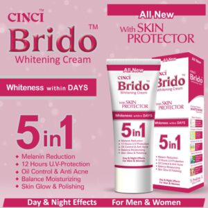 Brido Whitening Cream with Skin Protector - Cinci Brido 5 in 1