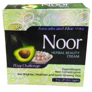 Avocado and Aloe Vera Noor Herbal Beauty Cream - 7 Day Challenge for All Skin Types