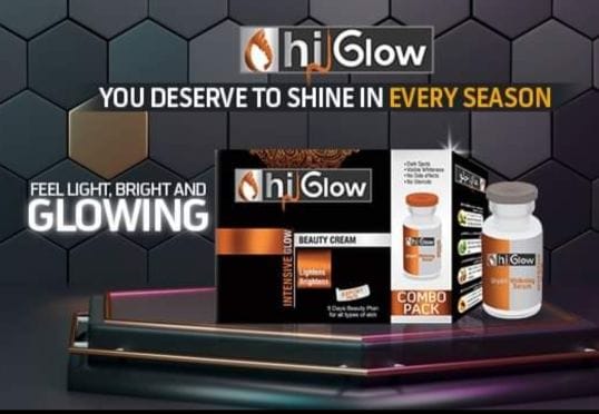 Hi Glow Beauty Cream and Serum for dark spot lightening acne marks and scars