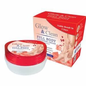 Glow and clean full body whitening cream for darkspots on hands, feet, knees, elbows