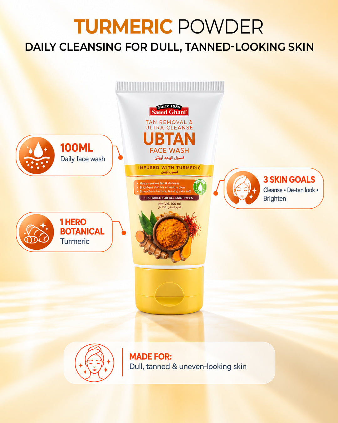 Saeed Ghani Ubtan Face Wash with Turmeric (image 2)